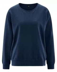 HempAge Hanf Sweatshirt Basic - Farbe navy aus Hanf und Bio-Baumwolle
