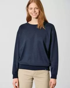HempAge Hanf Sweatshirt Basic - Farbe navy aus Hanf und Bio-Baumwolle