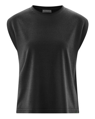 HempAge Hanf Top - Farbe black aus Hanf und Bio-Baumwolle