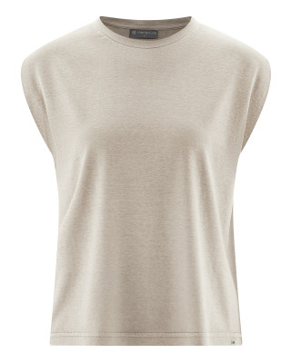 HempAge Hanf Top - Farbe distel aus Hanf und Bio-Baumwolle