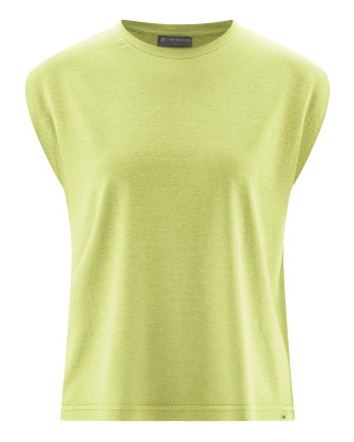 HempAge Hanf Top - Farbe lind aus Hanf und Bio-Baumwolle