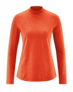 HempAge Hanf Langarmshirt - Farbe brick aus Hanf und Bio-Baumwolle