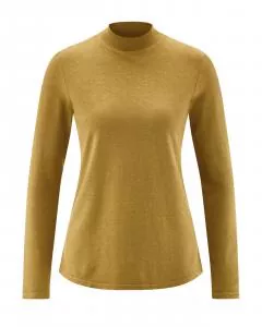 HempAge Hanf Langarm Shirt - Farbe peanut aus Hanf und Bio-Baumwolle