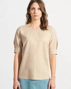 HempAge Hanf Bluse - Farbe gobi aus Hanf und Bio-Baumwolle