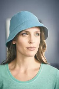 HempAge Unisex Hanf Hut - Farbe wave aus Hanf und Bio-Baumwolle