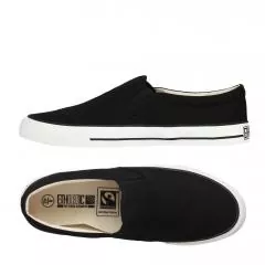 Ethletic Fair Deck Slipper vegan Classic jet black