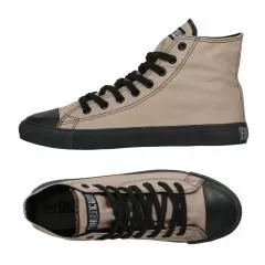 Ethletic Sneaker vegan HiCut Classic - Farbe moon rock grey / black aus Bio-Baumwolle