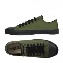 Ethletic Sneaker vegan LoCut Classic - Farbe camping green / black aus Bio-Baumwolle