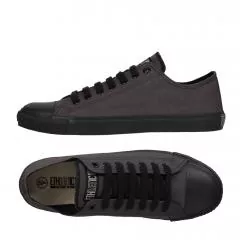 Ethletic Sneaker vegan LoCut Classic - Farbe pewter grey / black aus Bio-Baumwolle
