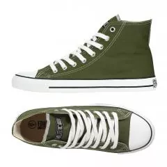 Ethletic Sneaker vegan HiCut Classic camping green / white