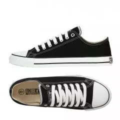 Ethletic Sneaker vegan LoCut Collection 19 - Farbe black / white aus Bio-Baumwolle