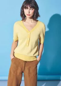 HempAge Hanf Pullover - Farbe butter aus Hanf und Bio-Baumwolle