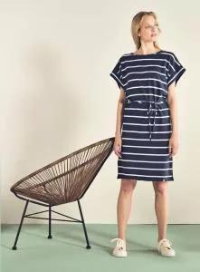 HempAge Hanf Kleid - Farbe navy aus Hanf und Bio-Baumwolle