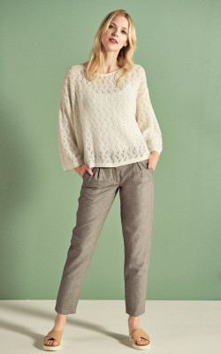 HempAge Hanf Chino Hose - Farbe grit aus Hanf und Bio-Baumwolle
