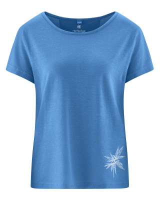 HempAge Hanf T-Shirt - Farbe ocean aus Hanf und Bio-Baumwolle