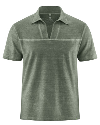 HempAge Hanf T-Shirt - Farbe moss aus Hanf und Bio-Baumwolle