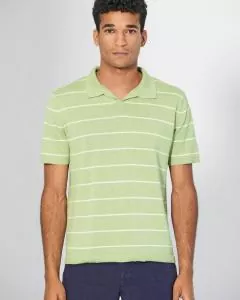 HempAge Hanf Polo Shirt - Farbe matcha aus Hanf und Bio-Baumwolle