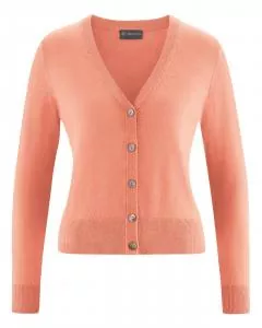 HempAge Hanf Cardigan - Farbe peach aus Hanf und Bio-Baumwolle