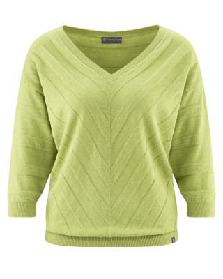 HempAge Hanf Pullover - Farbe bamboo aus Hanf und Bio-Baumwolle