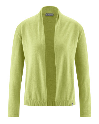 HempAge Hanf Cardigan - Farbe bamboo aus Hanf und Bio-Baumwolle