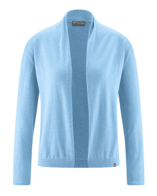 HempAge Hanf Cardigan - Farbe glacier aus Hanf und Bio-Baumwolle