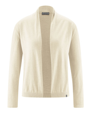 HempAge Hanf Cardigan - Farbe natur aus Hanf und Bio-Baumwolle