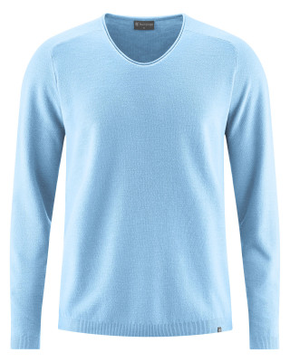 HempAge Hanf Sommerpullover - Farbe glacier aus Hanf und Bio-Baumwolle