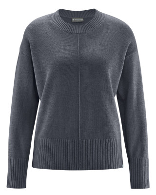 HempAge Hanf Pullover Strick - Farbe shale aus Hanf und Bio-Baumwolle