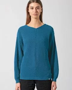 HempAge Hanf Pullover - Farbe sea aus Hanf und Bio-Baumwolle