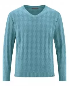 HempAge Hanf Pullover - Farbe wave aus Hanf und Bio-Baumwolle