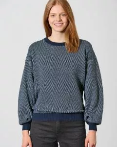 HempAge Hanf Pullover - Farbe navy aus Hanf und Bio-Baumwolle