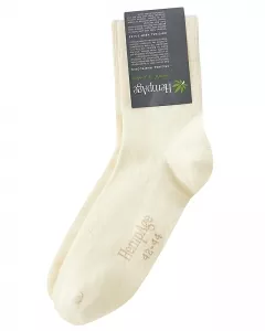 HempAge Hanf Socken - Farbe natur aus Hanf und Bio-Baumwolle