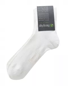 HempAge ultra leichte Hanfsocken 94 - Farbe white aus 94% Hanf