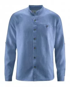 HempAge Hanf Hemd Noam - Farbe blueberry aus 100% Hanf