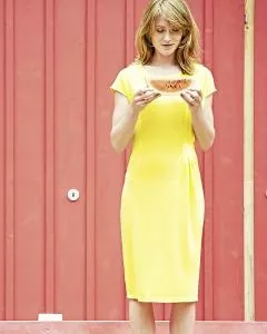 HempAge Hanf Kleid - Farbe citrus aus Hanf und Bio-Baumwolle