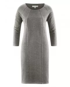 HempAge Hanf Kleid Andrea - Farbe black / white aus Hanf und Bio-Baumwolle