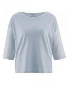 HempAge Hanf Shirt Meril - Farbe platinum aus Hanf und Bio-Baumwolle