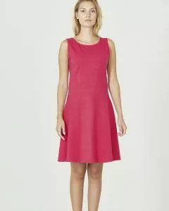 HempAge Hanf Kleid - Farbe tomato aus Hanf und Bio-Baumwolle