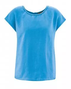 HempAge Hanf Bluse - Farbe topaz aus 100% Hanf