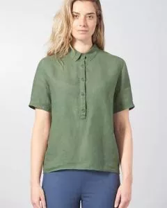 Hanf Bluse - Farbe herb aus 100% Hanf