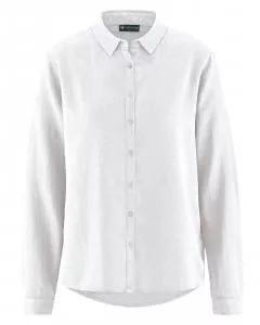 HempAge Hanf Bluse - Farbe white aus Hanf und Bio-Baumwolle