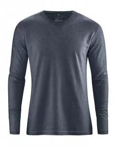 HempAge Hanf Langarm Shirt Diego - Farbe dark aus Hanf und Bio-Baumwolle