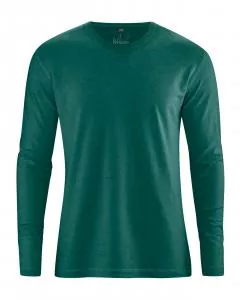 HempAge Hanf Langarm Shirt Diego - Farbe spruce aus Hanf und Bio-Baumwolle