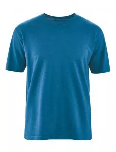 HempAge Hanf T-Shirt Basic Light - Farbe sea aus Hanf und Bio-Baumwolle