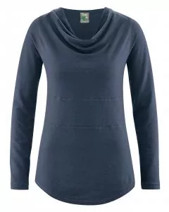 HempAge Hanf Langarm Shirt Rhianna - Farbe wintersky aus Hanf und Bio-Baumwolle