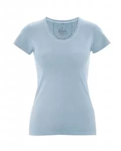 HempAge Hanf T-Shirt Sunny - Farbe clearsky aus Hanf und Bio-Baumwolle
