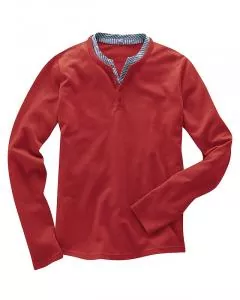 HempAge Hanf Langarmshirt - Farbe rosehip aus Hanf und Bio-Baumwolle