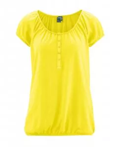 HempAge Hanf Shirt Clara - Farbe citrus aus Hanf und Bio-Baumwolle