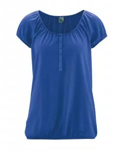 HempAge Hanf Shirt Clara - Farbe cornflower aus Hanf und Bio-Baumwolle