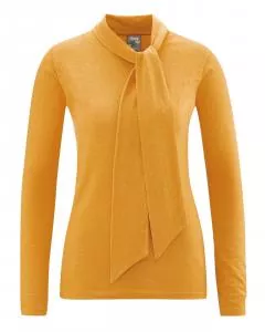 HempAge Hanf Langarm Shirt Charlotte - Farbe corn aus Hanf und Bio-Baumwolle